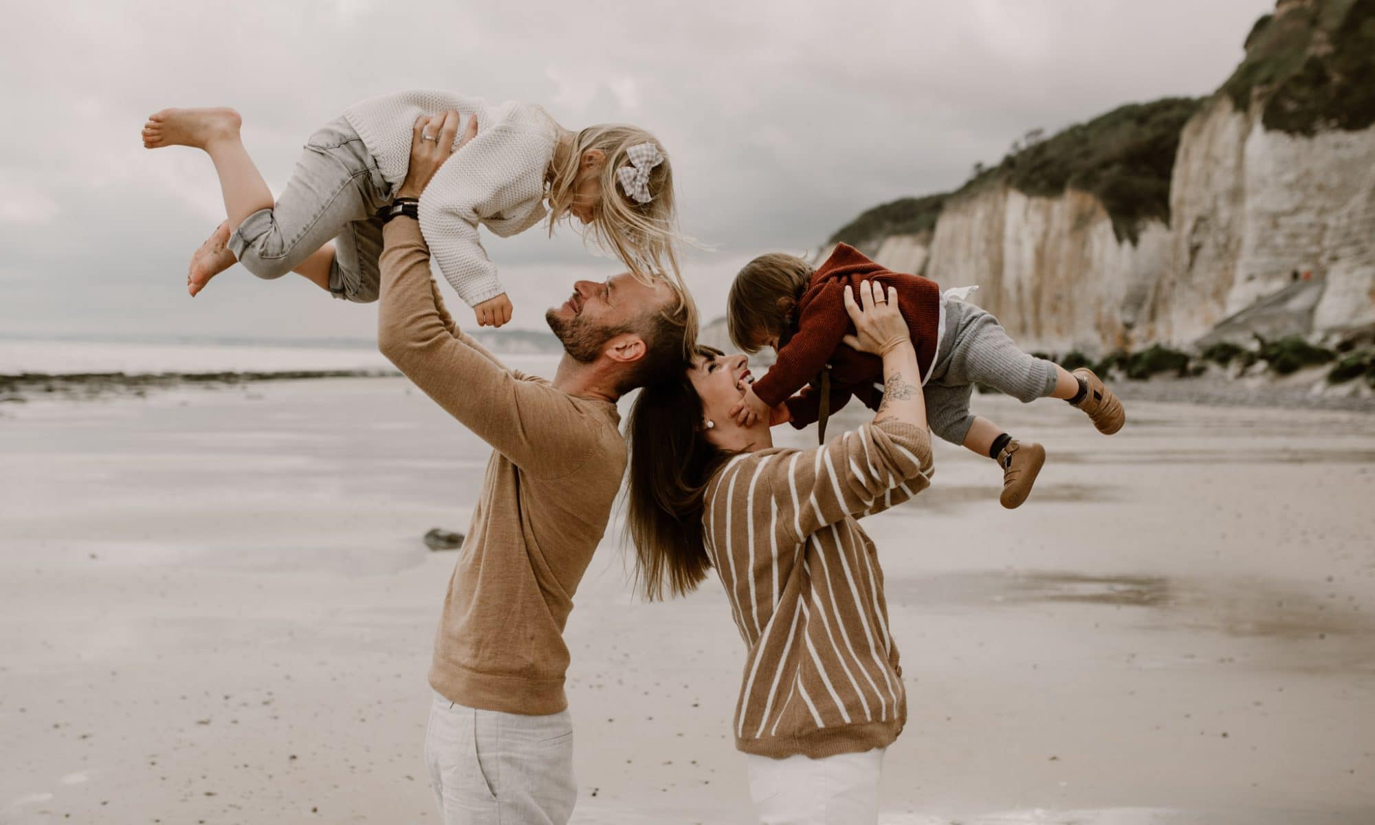 séance famille plage normandie