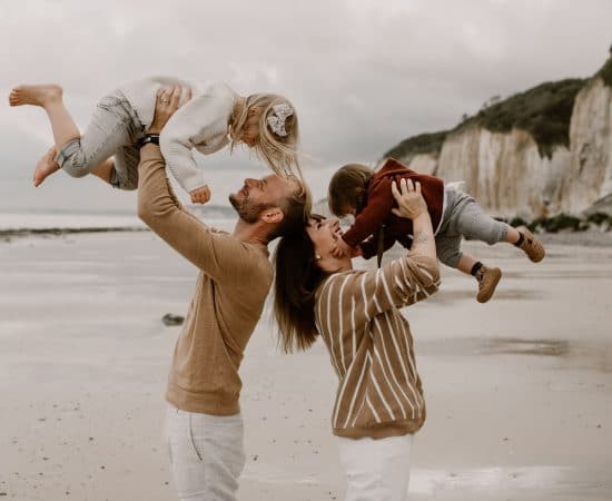 séance famille plage normandie