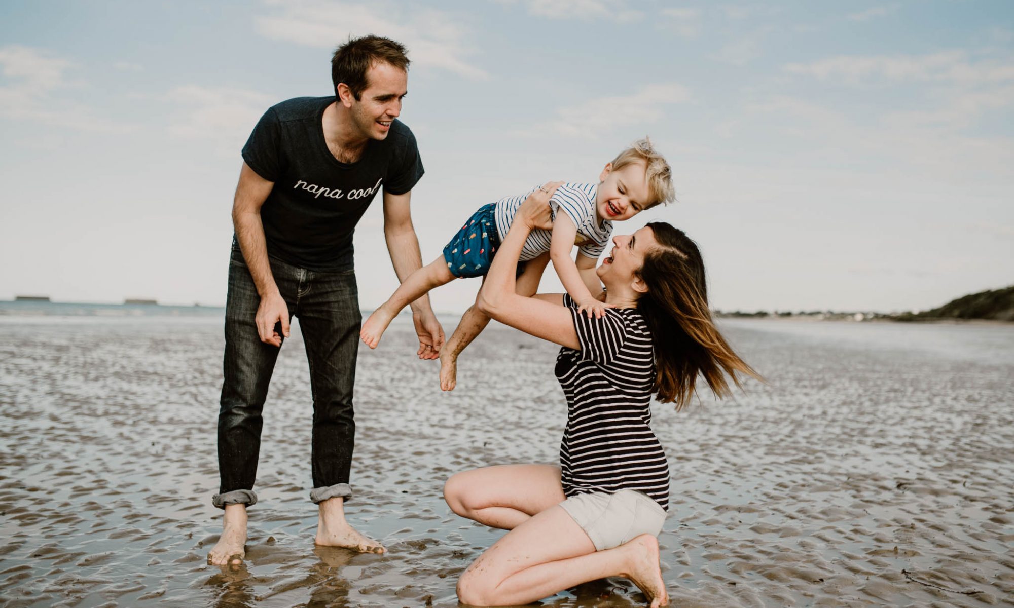 photographe séance famille plage dieppe