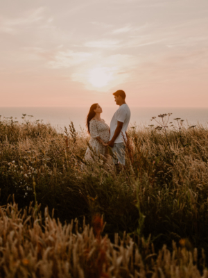 Marcela & Rodolphe séance grossesse Etretat