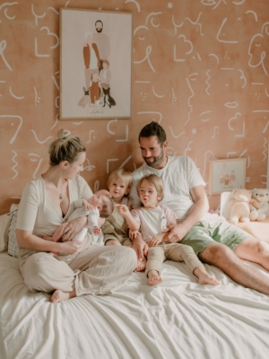 Maeva, Tony, Marceau, Louison & Gaby séance famille bébé normandie